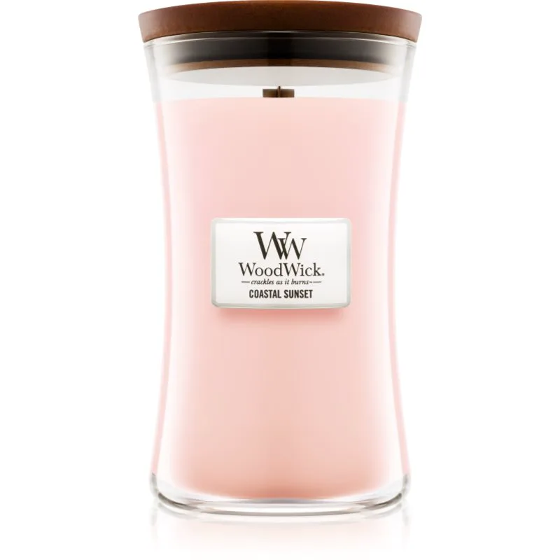 Woodwick Coastal Sunset αρωματικό κερί με ξύλινο φιτίλι 609.5 γρ