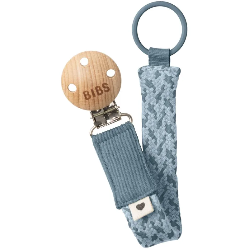 BIBS Paci Braid κλιπ πιπίλας Petrol / Baby Blue 1 τμχ