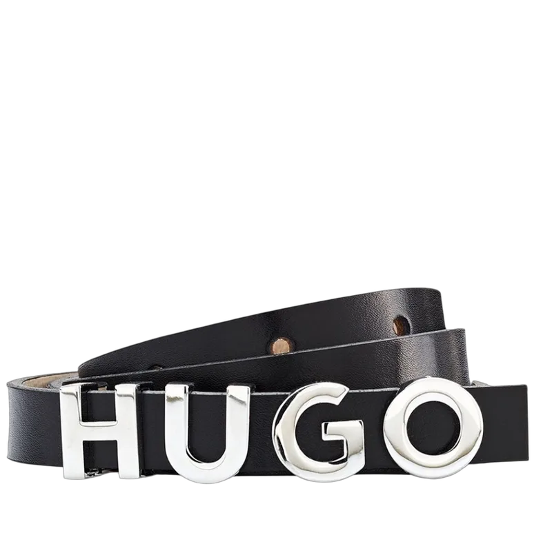 Γυναικεία Δερμάτινη Zula Ζώνη Μαύρη Hugo 50536876-001