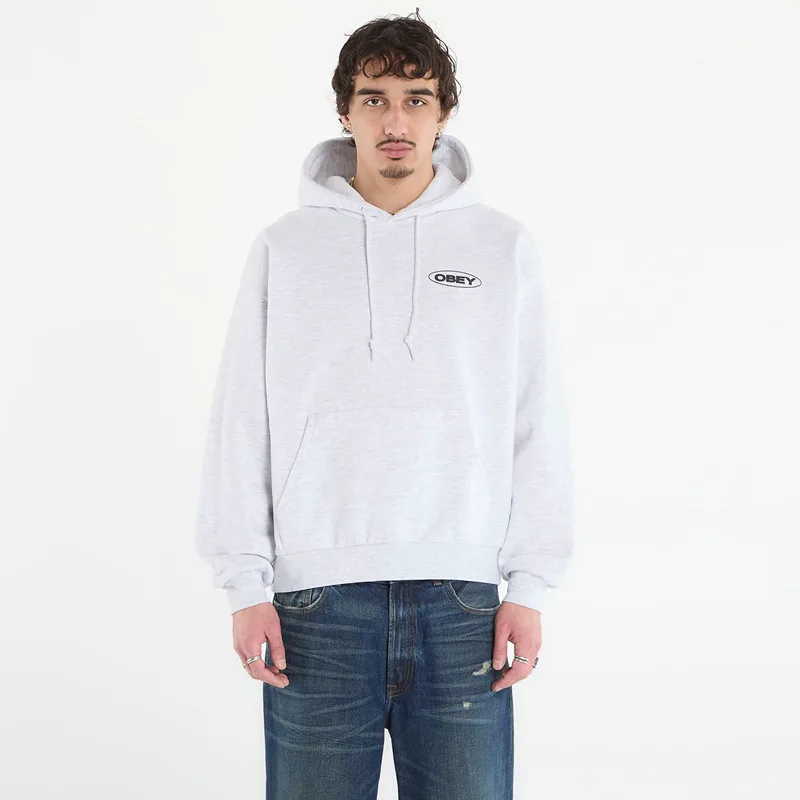 Φούτερ OBEY Oval Cities Hood Ash Grey XL