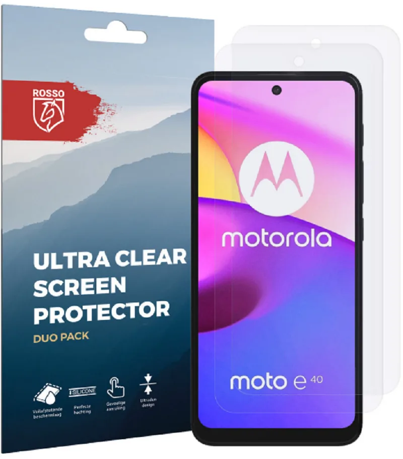 Κόκκινο Ultra Clear Screen Protector - Μεμβράνη Προστασίας Οθόνης - Motorola Moto E40 / E30 - 2 Τεμάχια (8719246342493)