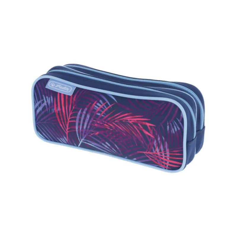 Herlitz Κασετίνα Διπλή Φερμουάρ Tropical Chill 21x6,5x9cm