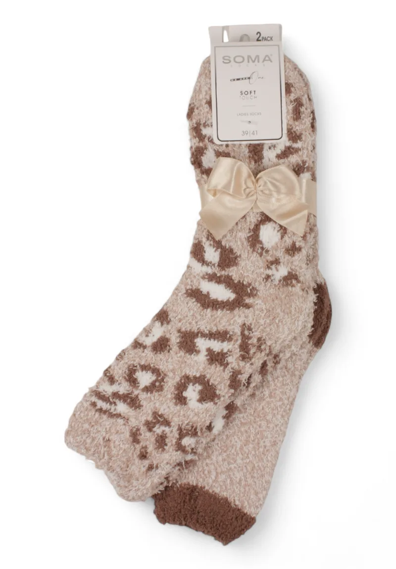 Κάλτσες γυναικείες χνουδωτές Soft Touch Soma SS6434-Καφέ