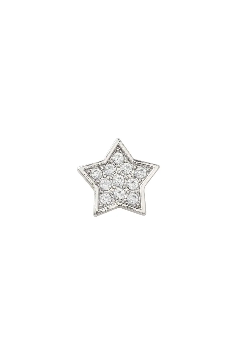 Crocs διακοσμητικά charms Jibbitz™ για clogs "Silver Star" - E79110 Ασημί
