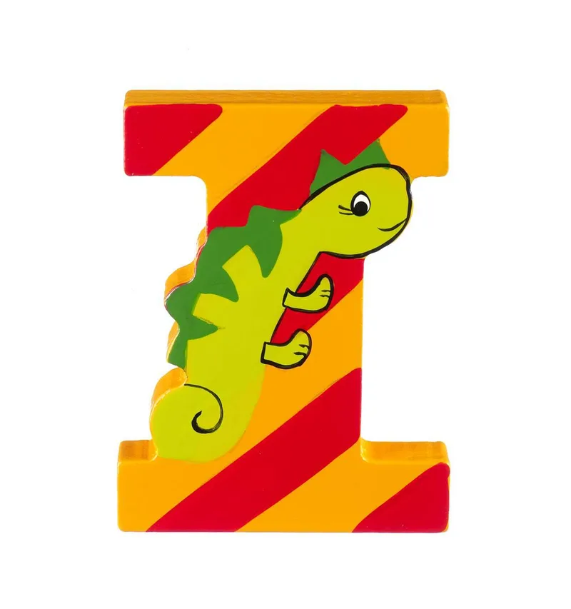 Ξύλινο Γράμμα I Alphabet Letters Πορτοκαλί Tree Toys
