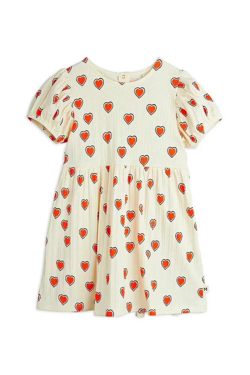 Παιδικό φόρεμα Mini Rodini Outlined hearts