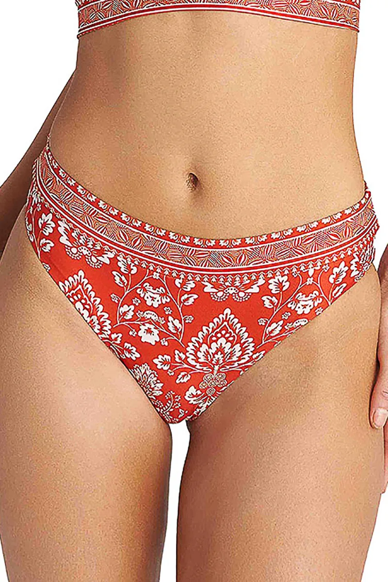 Blu4u Γυναικείο bikini σλιπ κανονικής κάλυψης "Coral Damask"-26365422-20