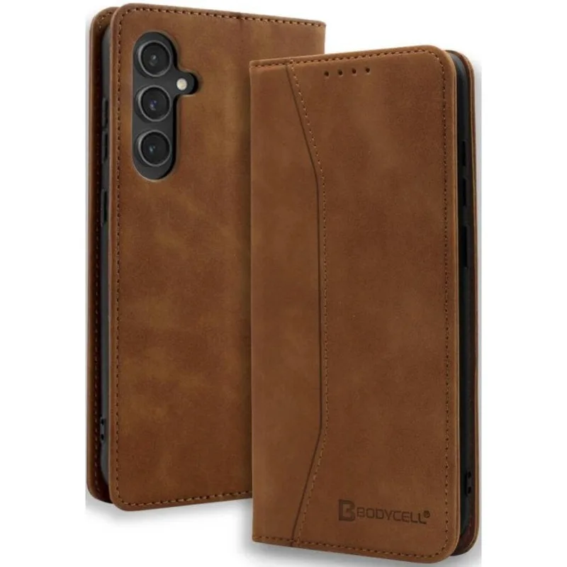 Θήκη Samsung Galaxy A57 Bodycell Book Case Πορτοφόλι - Brown (5206015085642)
