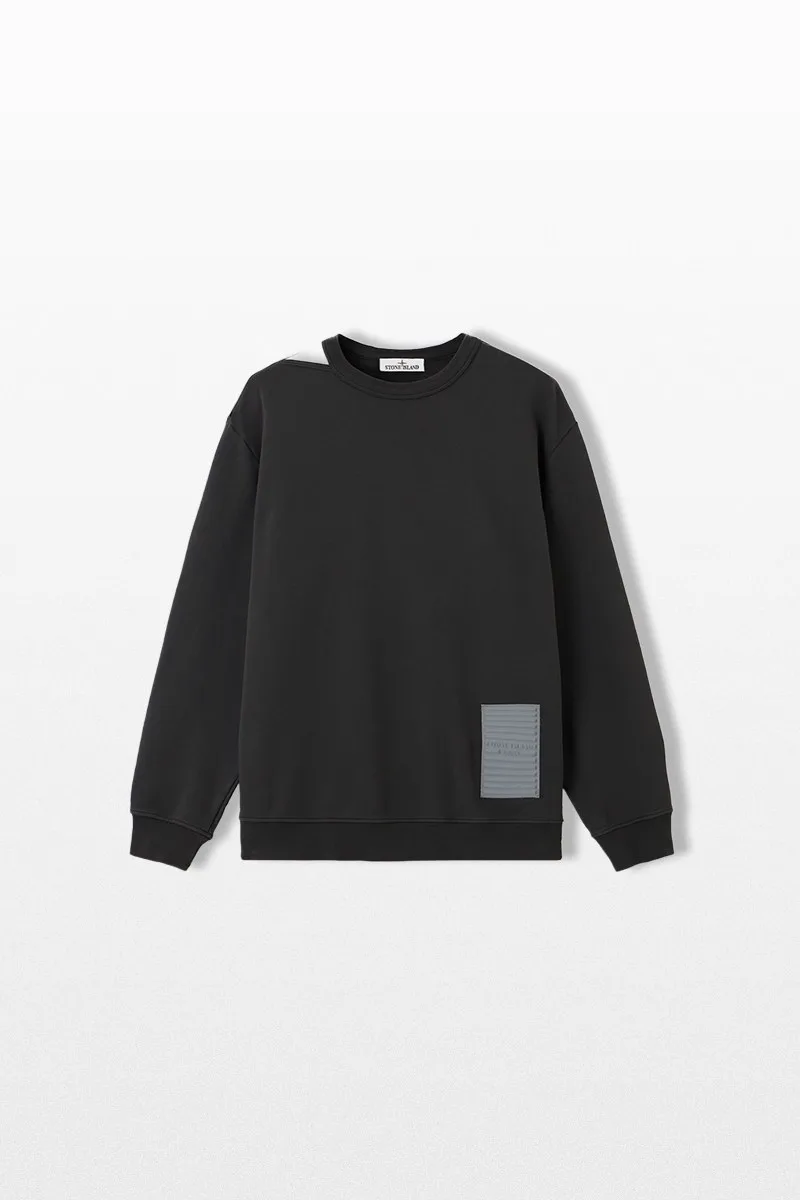 STONE ISLAND Ανδρικό Γκρι Crewneck Sweatshirt