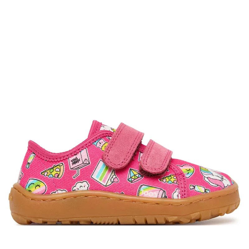 Παντόφλες Σπιτιού Froddo Barefoot Canvas G1700440-10 M Ροζ