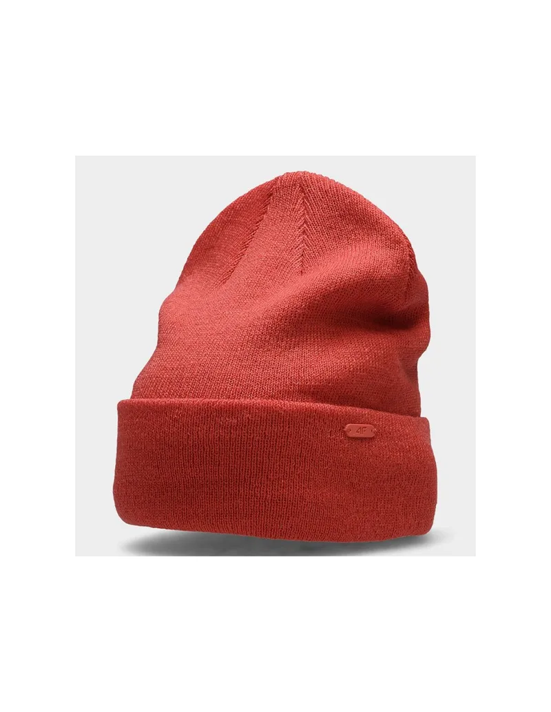 4F Beanie Ανδρικός Σκούφος Πλεκτός σε Κόκκινο χρώμα H4Z22-CAU002-62S