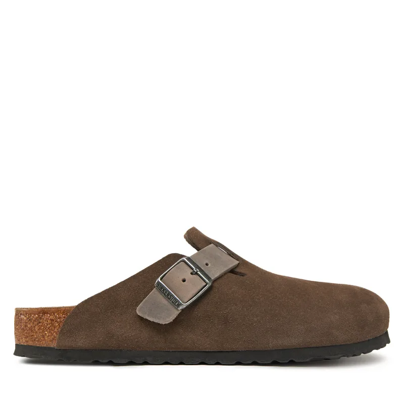 Παντόφλες Birkenstock Boston zamsz 1029210 Καφέ