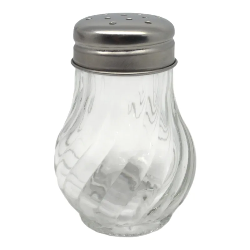 Αλατοπίπερο Γυάλινο Με Inox Καπάκι 50ml 4,8x7cm