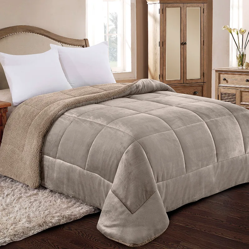 ΚΟΥΒΕΡΤΟΠΑΠΛΩΜΑ ΗΜΙΔΙΠΛΟ 180X240 ADAM HOME (805) TAUPE
