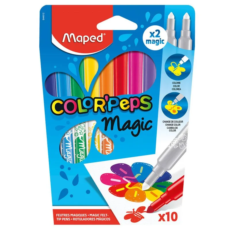 Μαρκαδόροι Zωγραφικής Maped Magic Color Pep’s Σετ 10Τεμ 844612