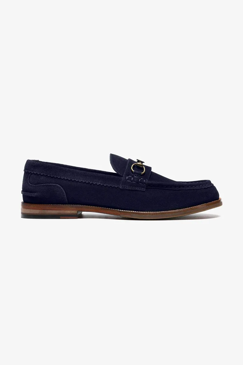 Clarks ανδρικά suede loafers "Craft James LT" - 26186183 Μπλε Σκούρο