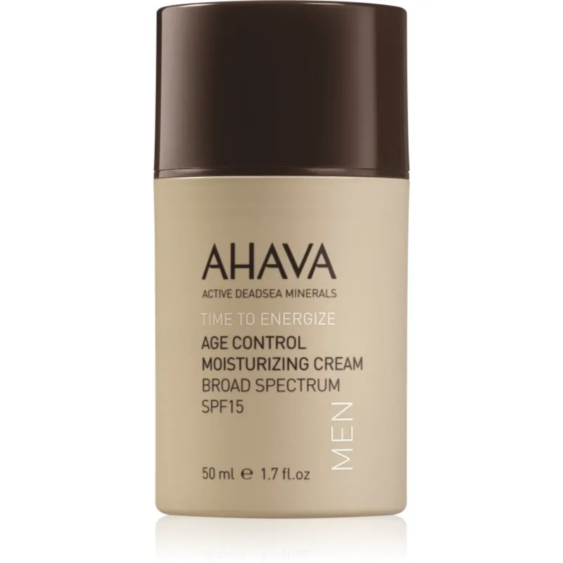 AHAVA Time To Energize Men ανανεωτική ενυδατική κρέμα SPF 15 50 ml
