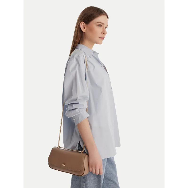 Τσάντα Calvin Klein Ck Convertible Chain Small Bag LV04F3172G Μπεζ
