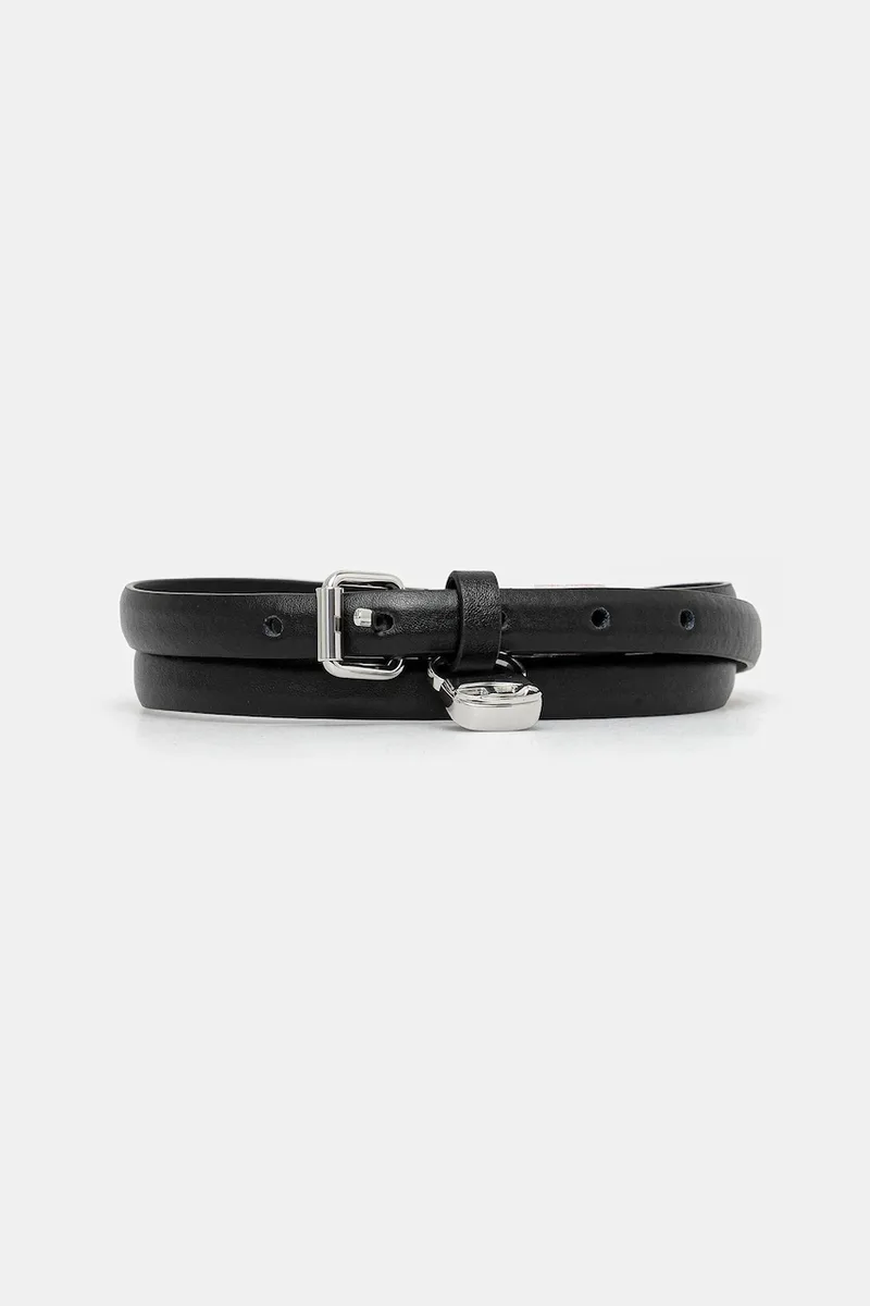 Δερμάτινη ζώνη Diesel DIESEL LOGO B-CHARM HIP