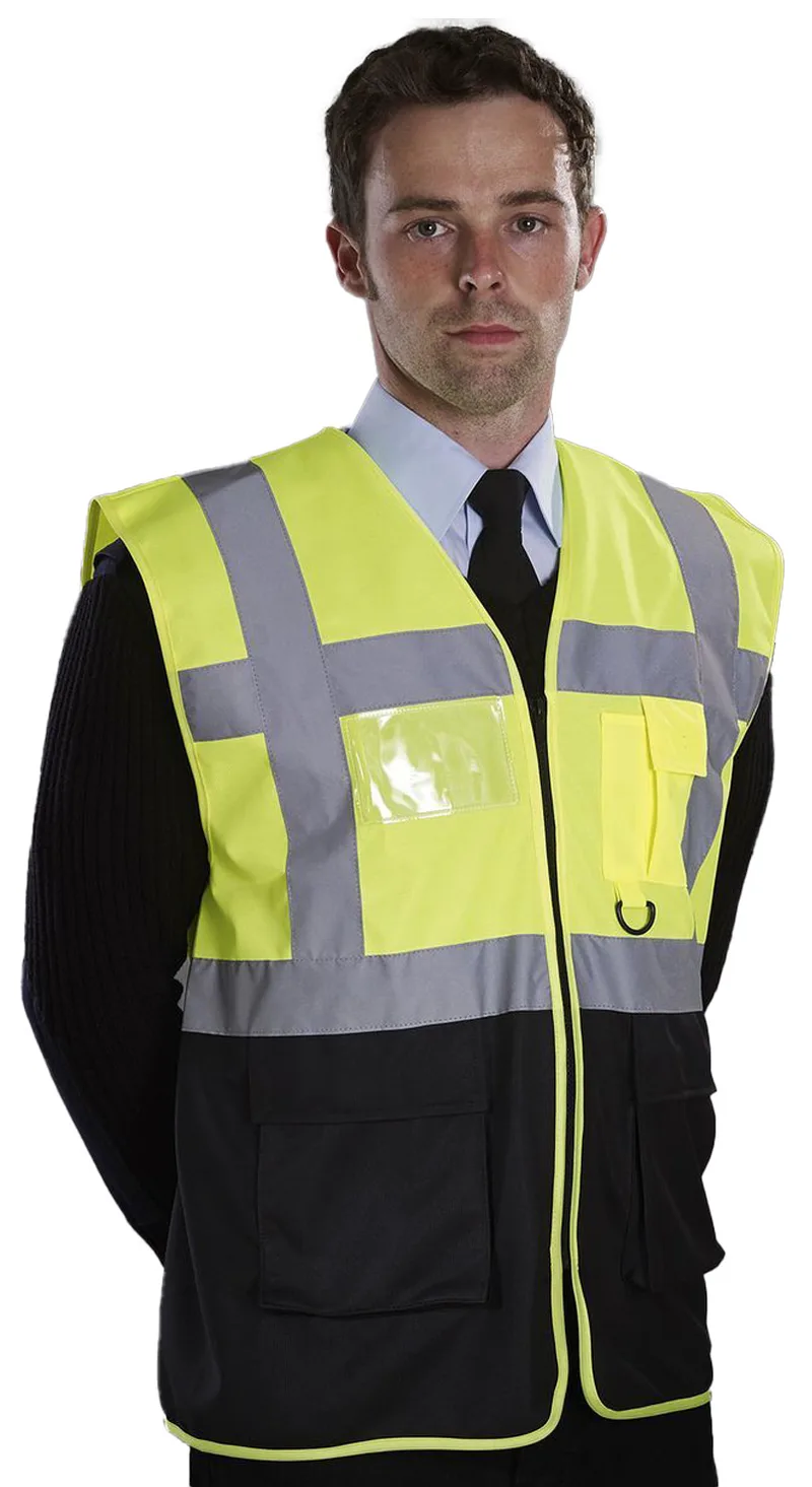 Γιλέκο με ανακλαστικές ταινίες Yoko HVW801 Fluo Yellow/Black