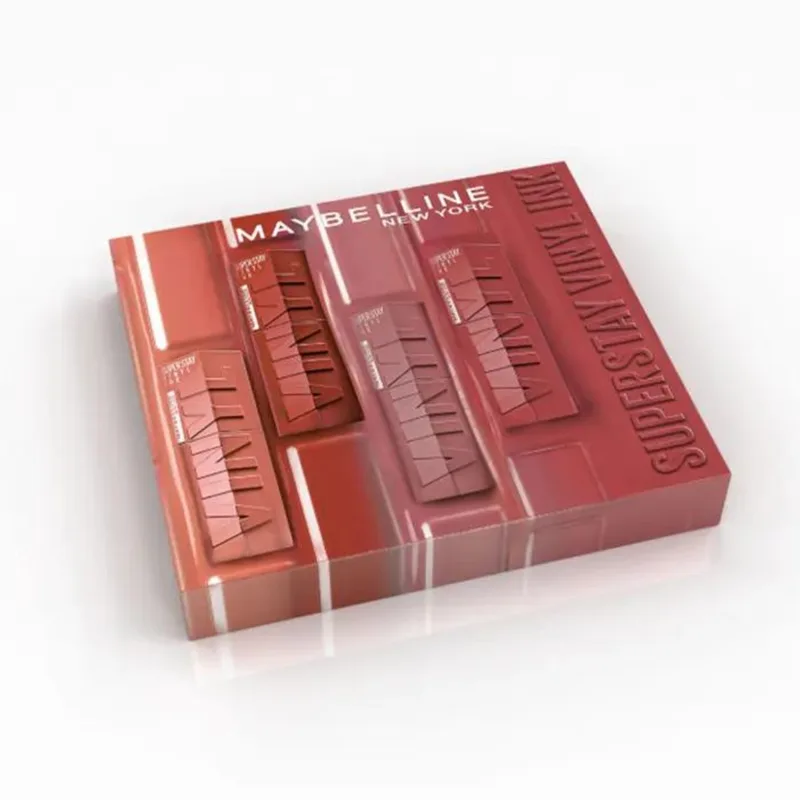 Maybelline New York Superstay Vinyl Ink Set 4 Shock Nude Lips 4x4,2ml