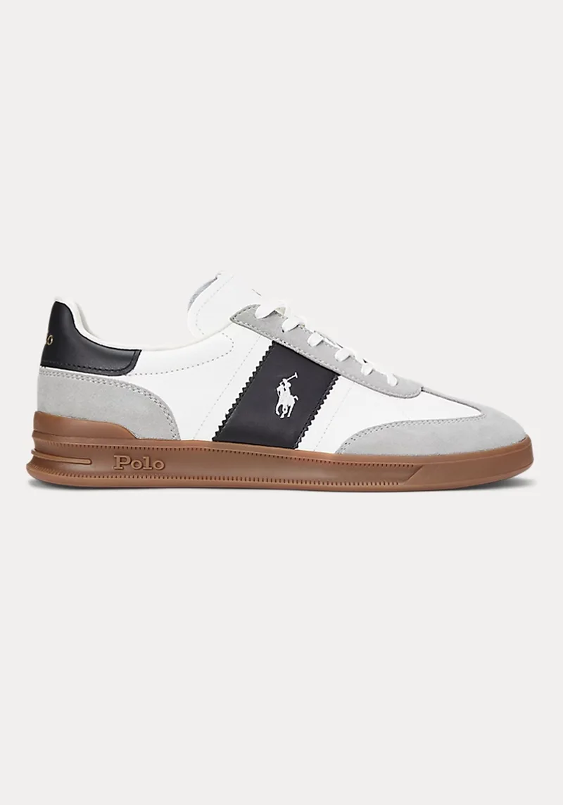 Polo Ralph Lauren Trainers της σειράς Heritage - 809956119 002 White Black Grey