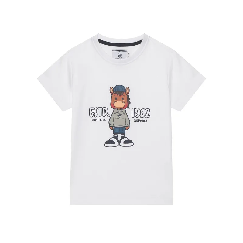 Beverly Hills Polo Club T-Shirt P-SS26B-TS0135 Λευκό Regular Fit