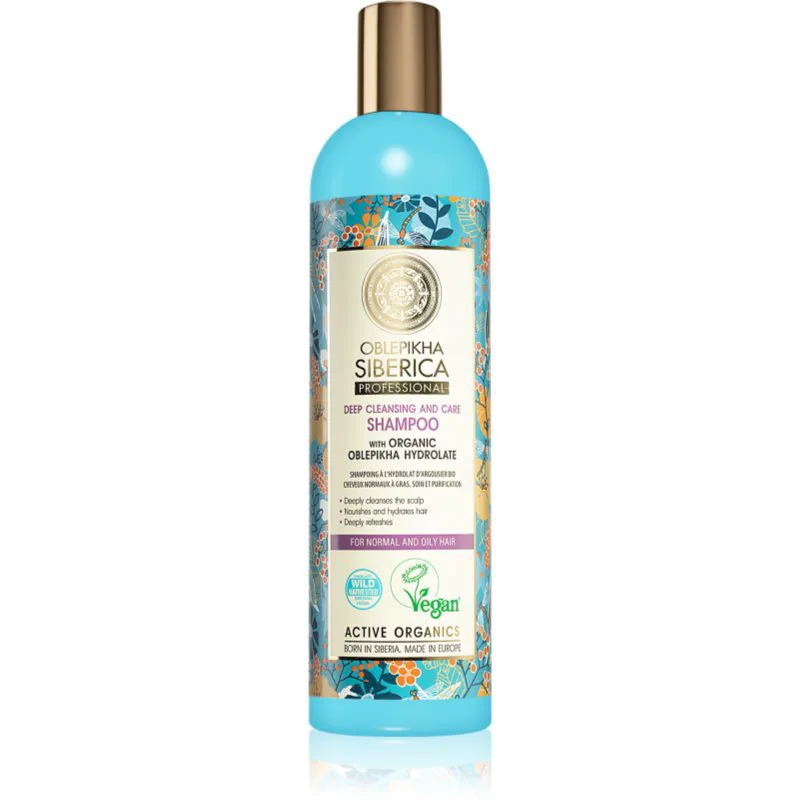 Natura Siberica Oblepikha (Sea-Buckthorn) σαμπουάν για βαθύ καθαρισμό για κανονικά έως λιπαρά μαλλιά 400 ml