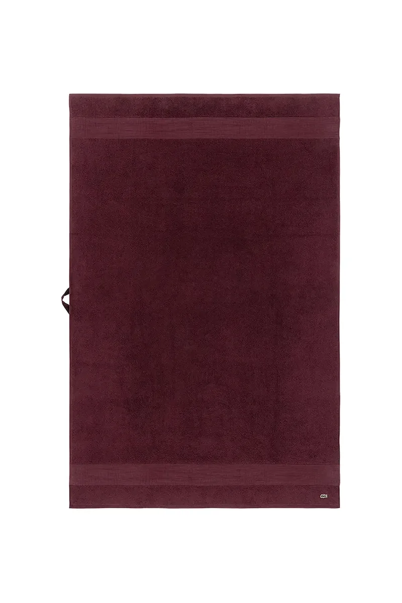 Μεσαία βαμβακερή πετσέτα Lacoste L LECROCO Bordeaux 100 x 150 cm
