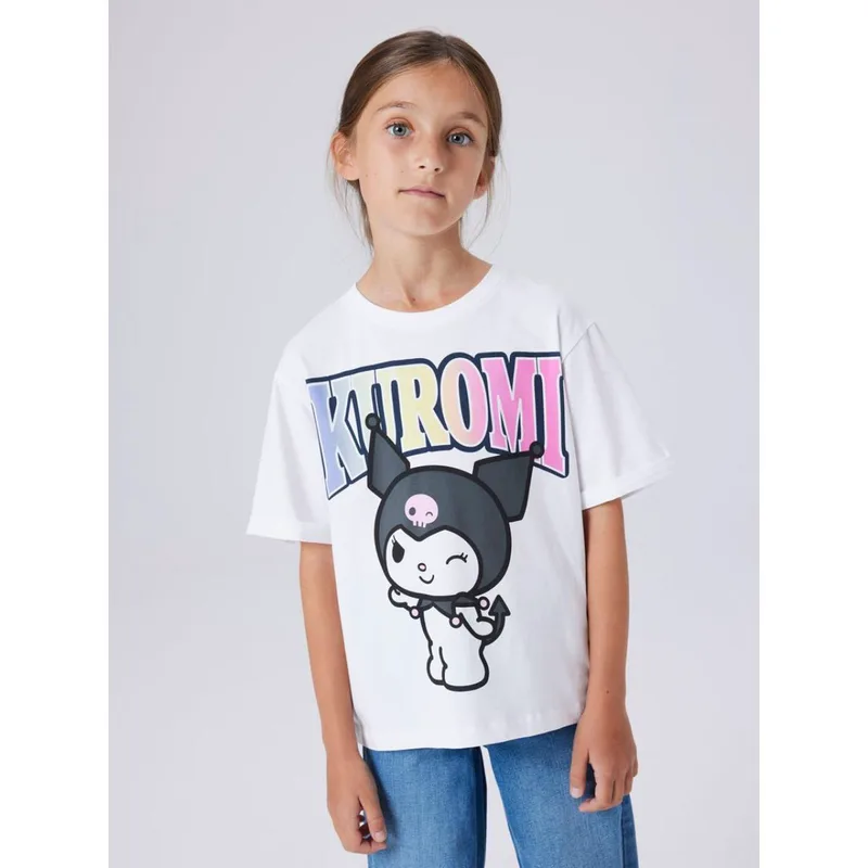 Μπλούζα μακό Kuromi κορίτσι name it-13254173-Bright White