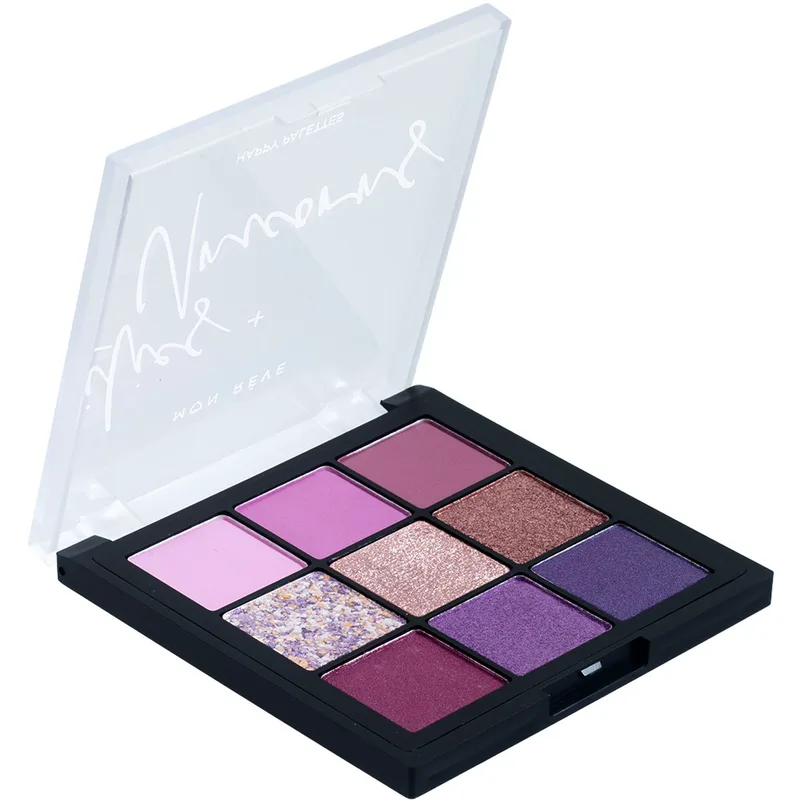 Mon Reve Happy Palettes Υψηλής Απόδοσης Παλέτα Πλούσιων Σκιών Μακράς Διάρκειας σε Ματ, Μεταλλικές & Glitter Υφές 1 Τεμάχιο - 04 Lilies + Unicorns