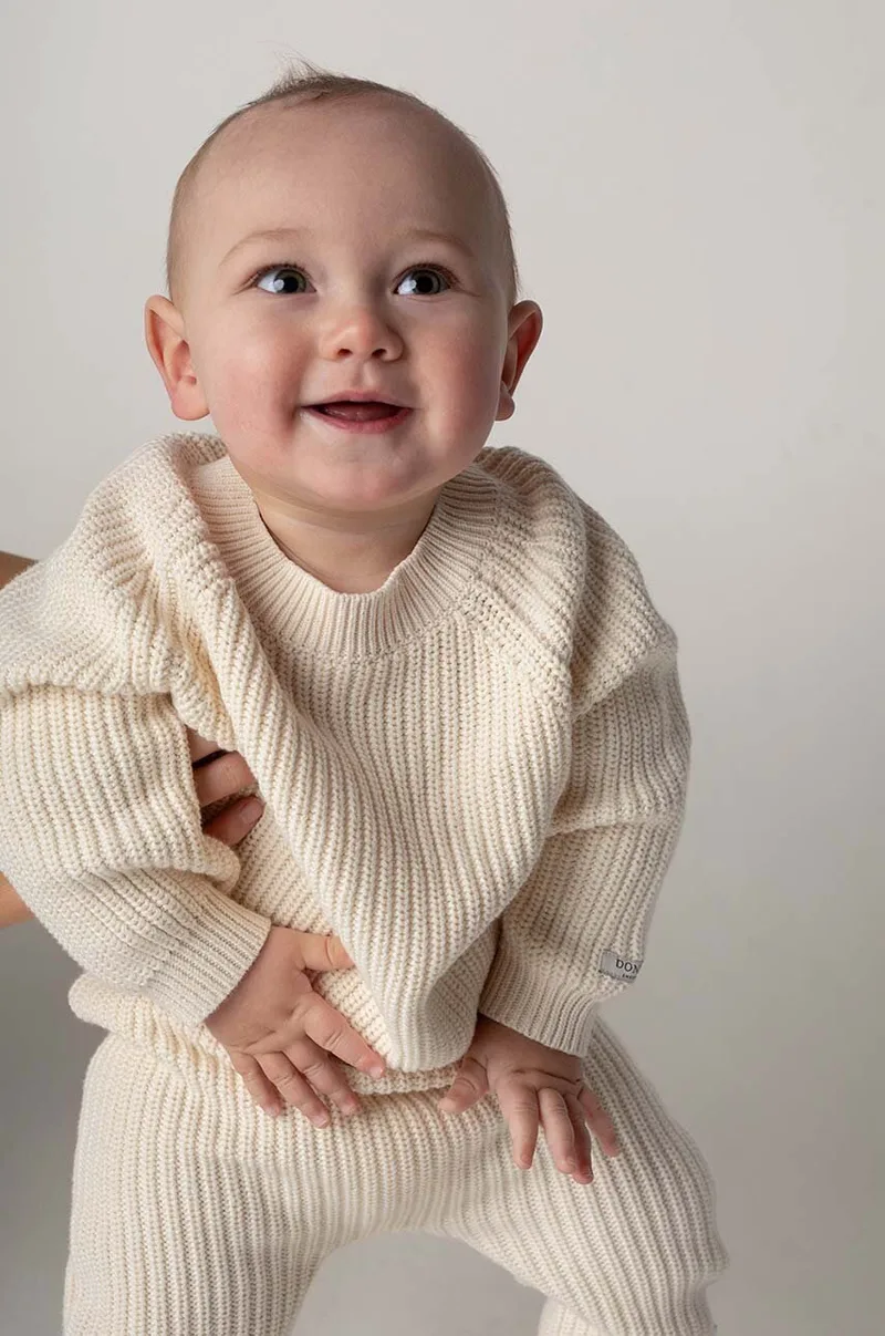 Βρεφικό βαμβακερό πουλόβερ Donsje Jade Sweater