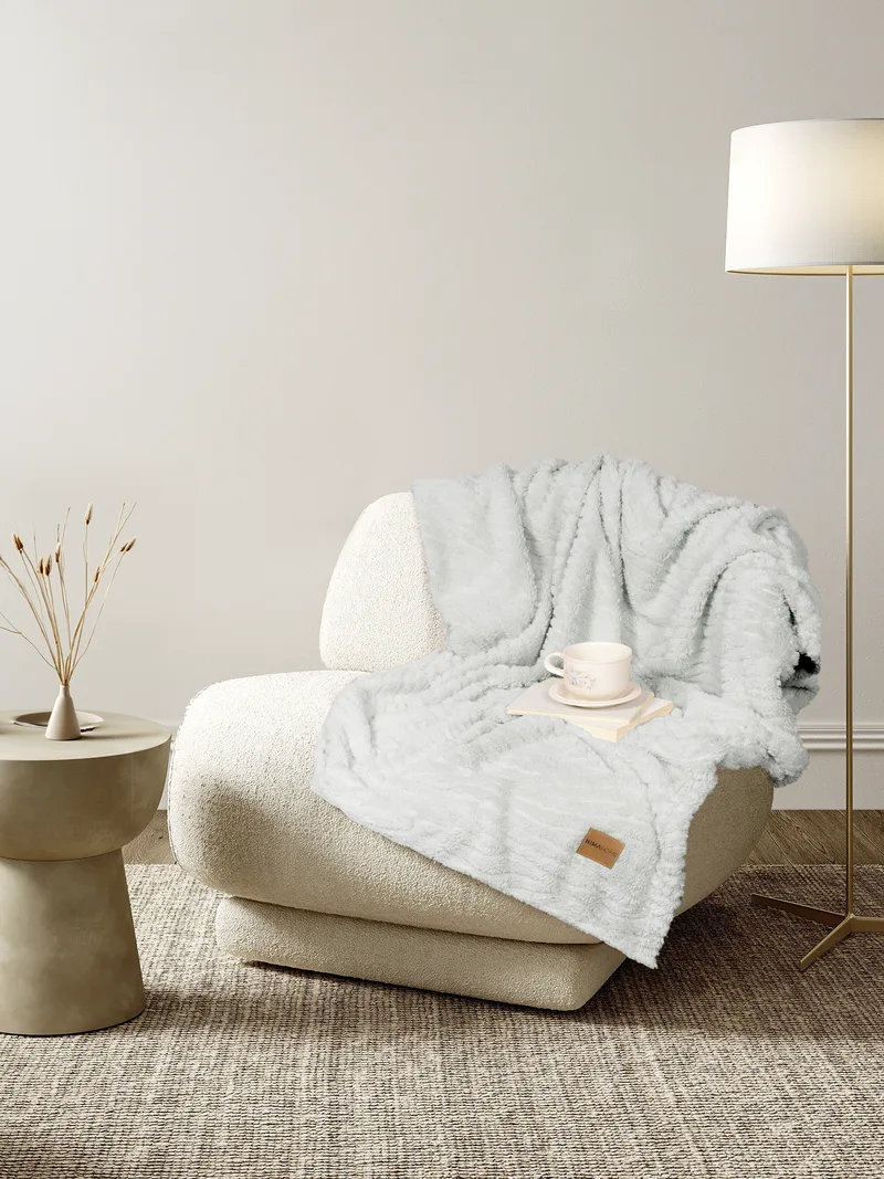 Κουβέρτα Καναπέ Nima Serenus Gray 130x170