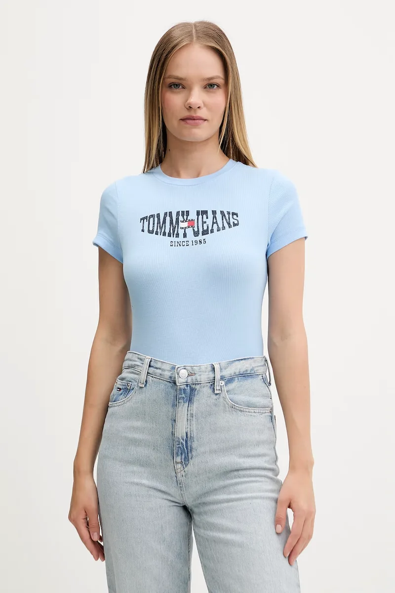 Tommy Jeans t-shirt γυναικείος με βαμβάκι