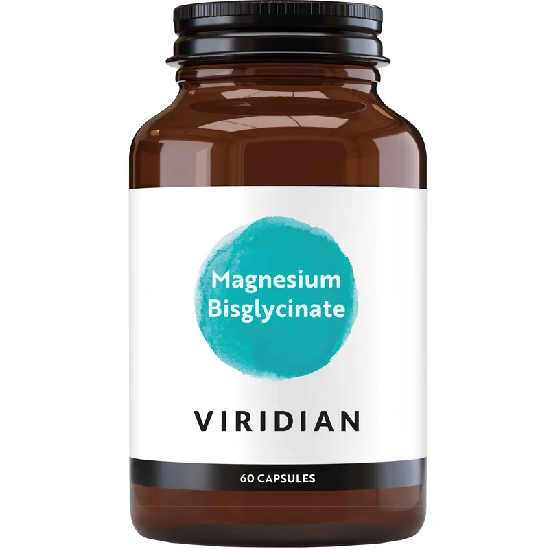 Viridian Magnesium Bisglycinate Συμπλήρωμα Διατροφής Διγλυκινικού Μαγνησίου Ήπιο στο Στομάχι & Εύκολα Απορροφήσιμο για την Καλή Λειτουργία του Νευρικού Συστήματος 60caps