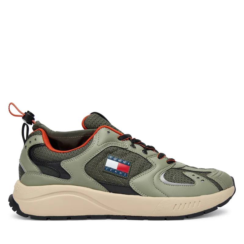 Αθλητικά Tommy Jeans Tjm Runner Mix Material EM0EM01620 Χακί