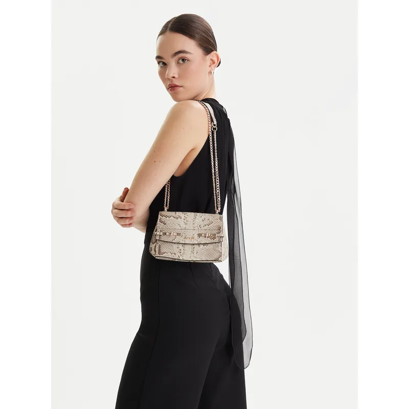 Τσάντα Guess Melinda Mini HWKG99 33780 Μπεζ