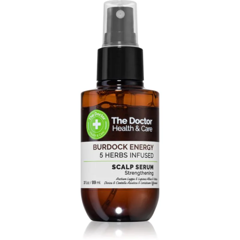 The Doctor Burdock Energy 5 Herbs Infused δυναμωτικός ορός για ταλαιπωρημένα μαλλιά και το δέρμα του κεφαλιού 89 ml