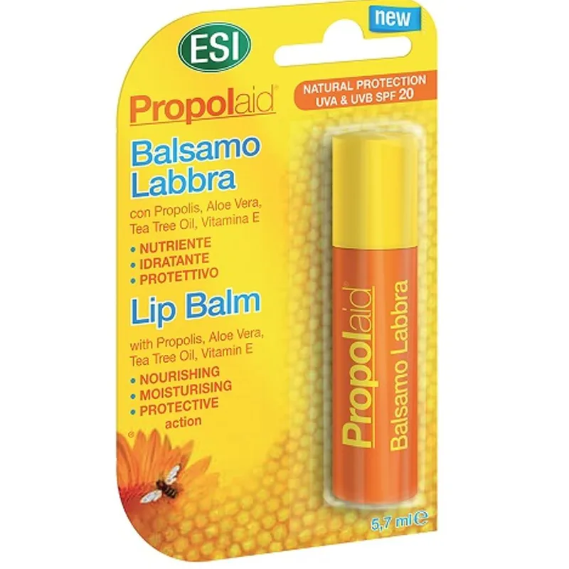Esi Propolaid Spf20 Lip Balm Ενυδατικό & Προστατευτικό Βάλσαμο Χειλιών με Πρόπολη Μεσαίας Προστασίας 5,7ml