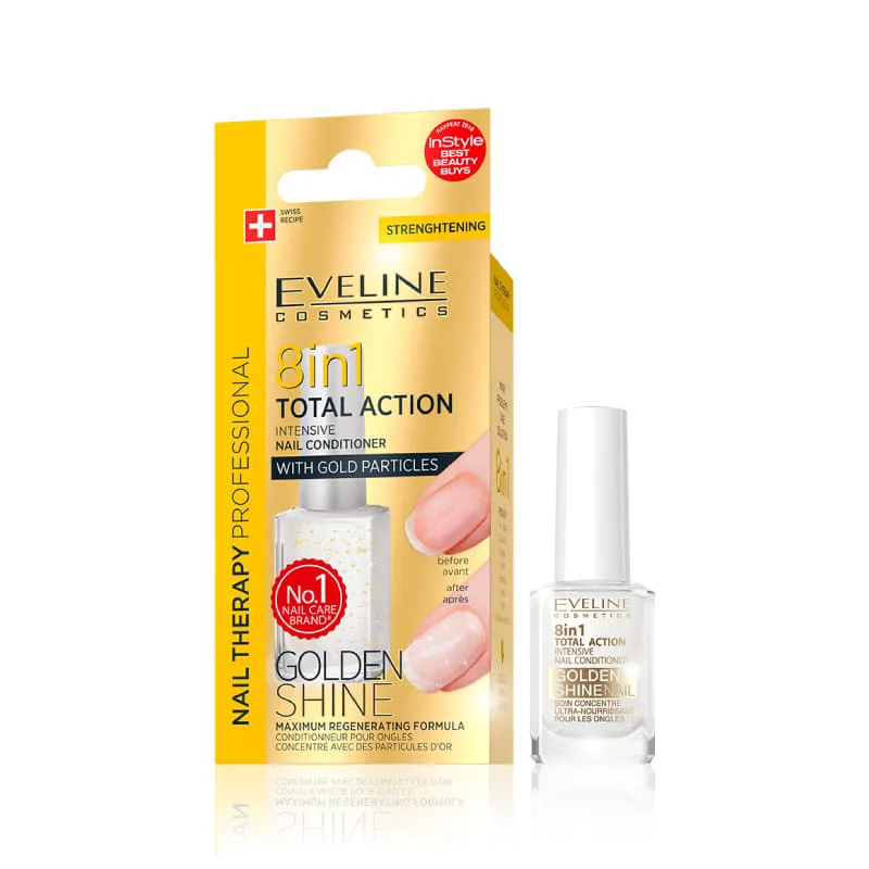 Eveline Nail Therapy 8 in 1 Golden Shine