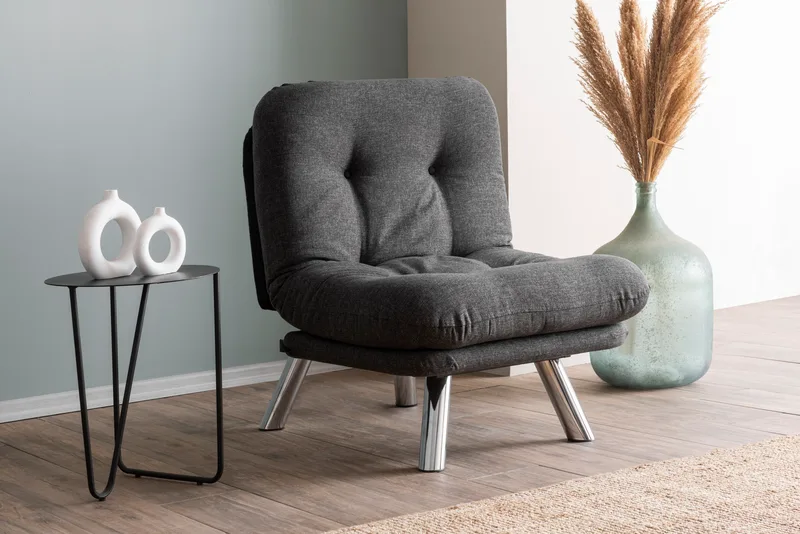 Πολυθρόνα Κρεβάτι Misa Small Solo - Dark Grey 859Ftn2840 (70x40x52)