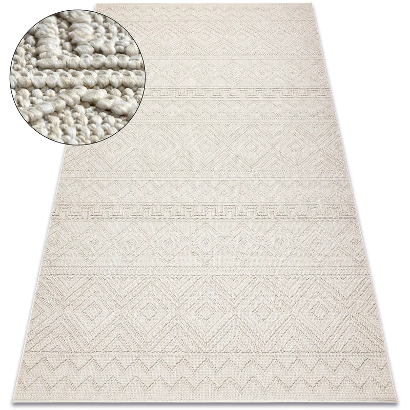 Χαλιά Rugsx Μοκέτα JERSEY 19234 κρέμα - ρόμβοϠ240x330 cm