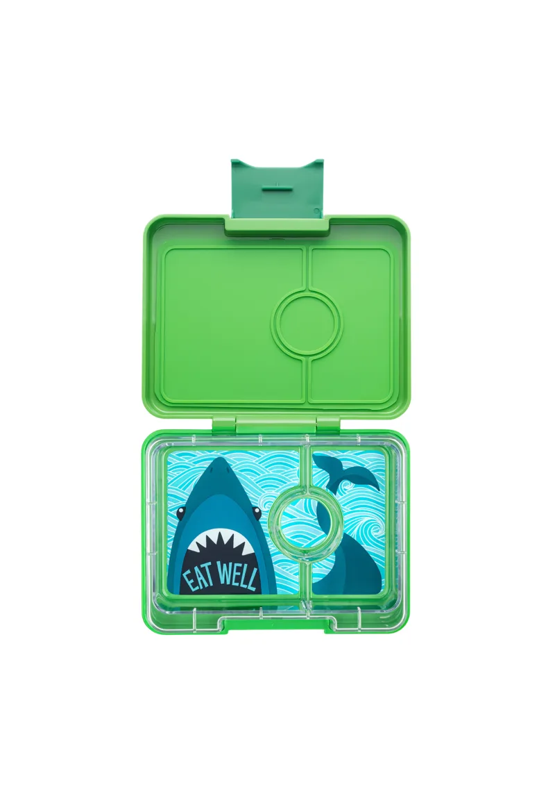 Yumbox Snack 3-sections – Jurassic Green / Shark