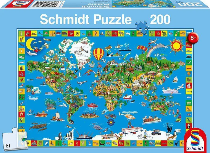 Η ΠΟΛΥΧΡΩΜΗ ΓΗ SCHMIDT 200 ΚΟΜΜΑΤΙΑ (56118)