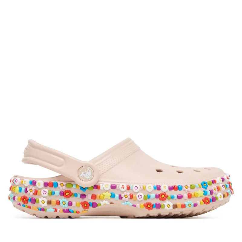 Παντόφλες Crocs Classic Beaded Band 211614 Μπεζ