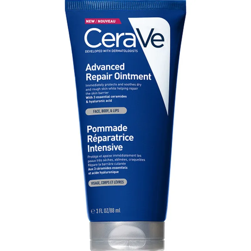 CeraVe Advanced Repair Ointment Επανορθωτική Αλοιφή για Πρόσωπο, Σώμα & Χείλη για Άμεση Ανακούφιση & Αποκατάσταση του Επιδερμικού Φραγμού 88ml