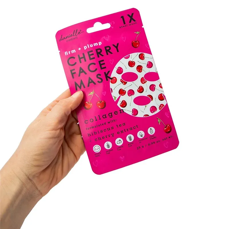 Cherry Collagen Συσφιγκτική ΜάσκαΠροσώπου με κολλαγόνο