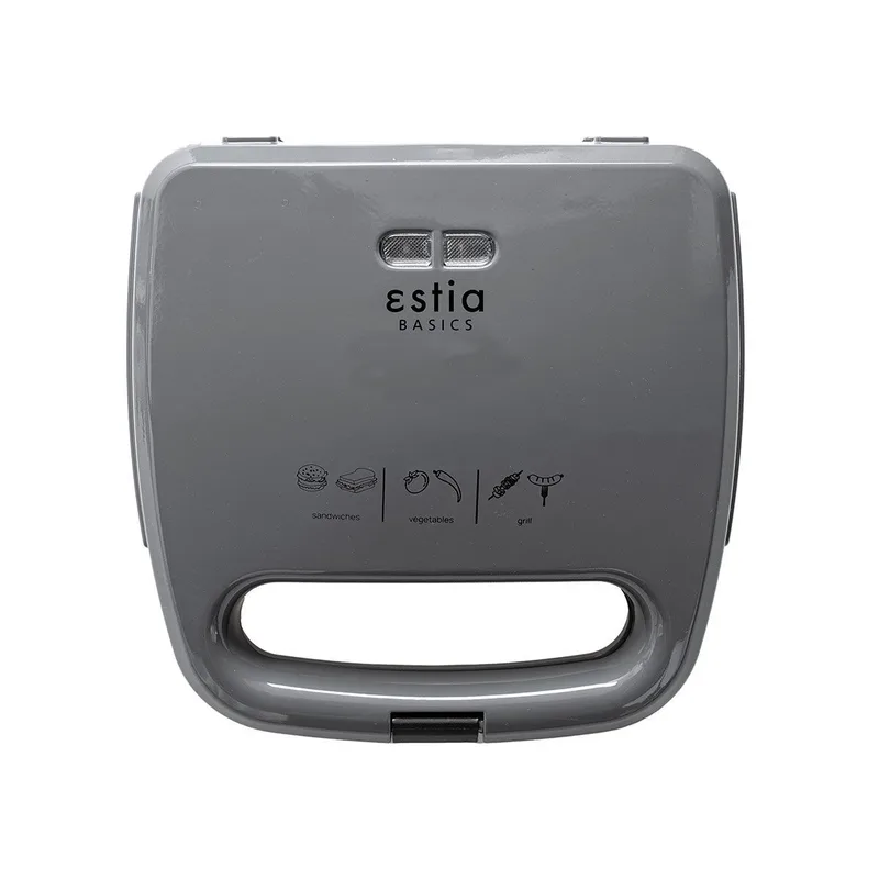 ΤΟΣΤΙΕΡΑ AROMA GREY 2 ΘΕΣΕΩΝ 750w ΓΚΡΙ 06-10010, ESTIA