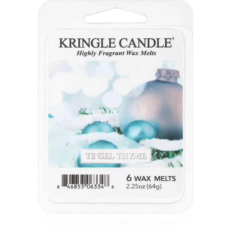 Kringle Candle Tinsel Thyme κερί για αρωματική λάμπα 64 γρ
