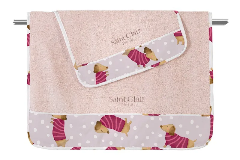 Σετ Βρεφικές Πετσέτες 2 Τεμαχίων Saint Clair Pet Fuchsia